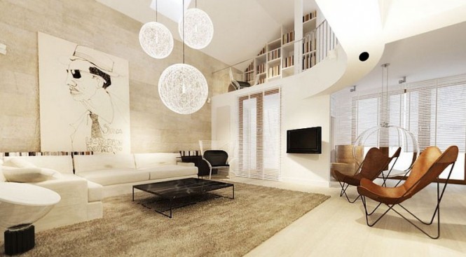 Rug Design In Nice Rug Design Ideas Applied In Living Room Design With White Pendant Lamp Design Ideas With White Ceiling Unit Architecture  Sleek Look In Modern Architectural Concept 