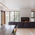 And Neat A Nice And Neat Interior Of A Contemporary House Applying White Interior With A Fireplace Available And Also Alluring Furniture Arranged Neatly Decoration  Rural Cabin Plan With Modern Decoration 
