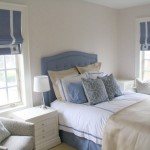 Style Master Bold Ocean Style Master Bedroom In Bold White And Blue Accent For Bed And Blinds To Combine With Grey Accent Of Armchair And Painting Bedroom  Elegant White Bedroom For Master Bedroom 