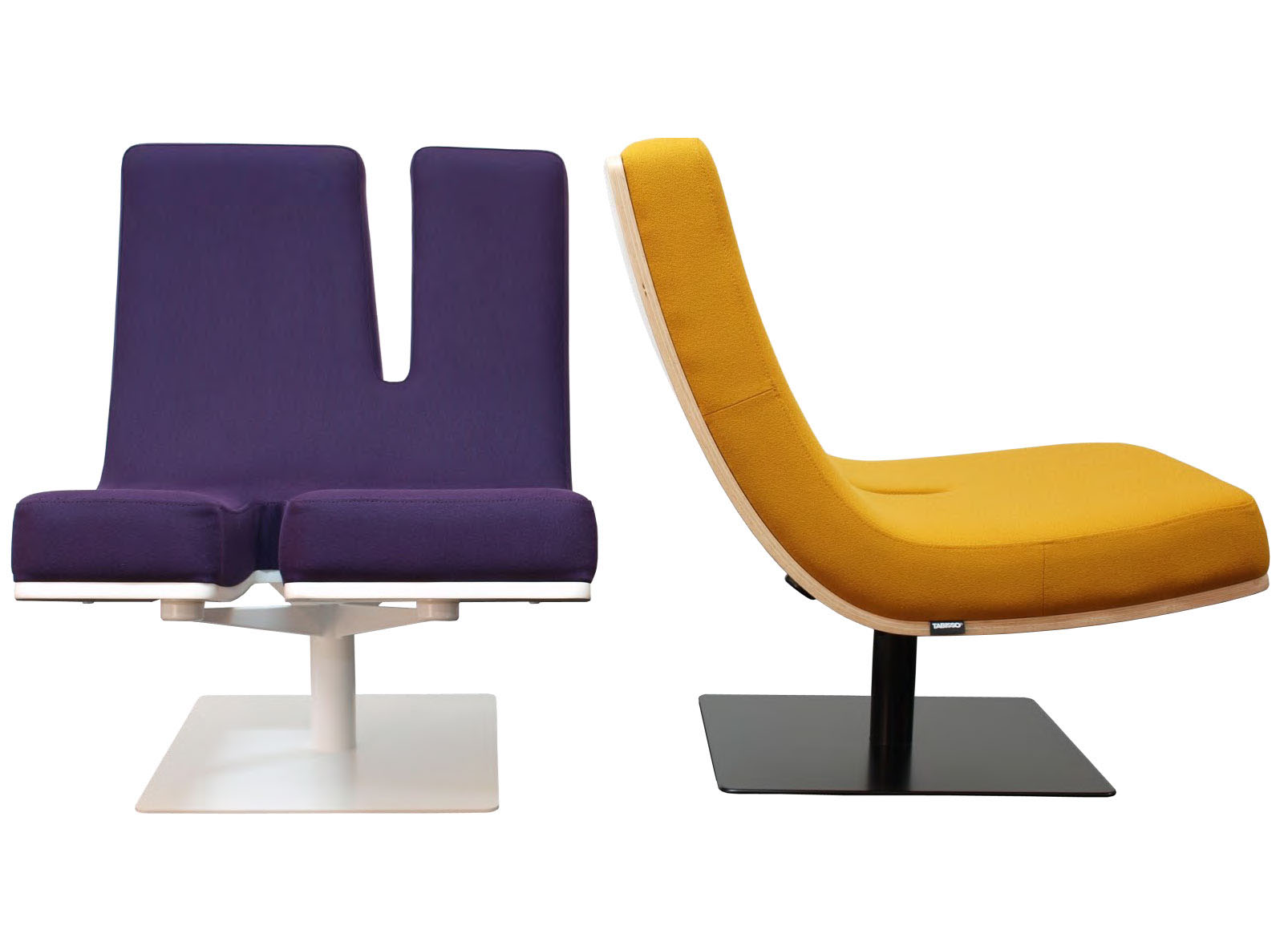 Chairs Design Tabisso Outstanding Chairs Design Of Typographic Tabisso With Letter Shapes And Have Purple And Yellow As Basic Color Furniture  Fantastic Unique Furniture Idea For Creating Personalized Rooms 
