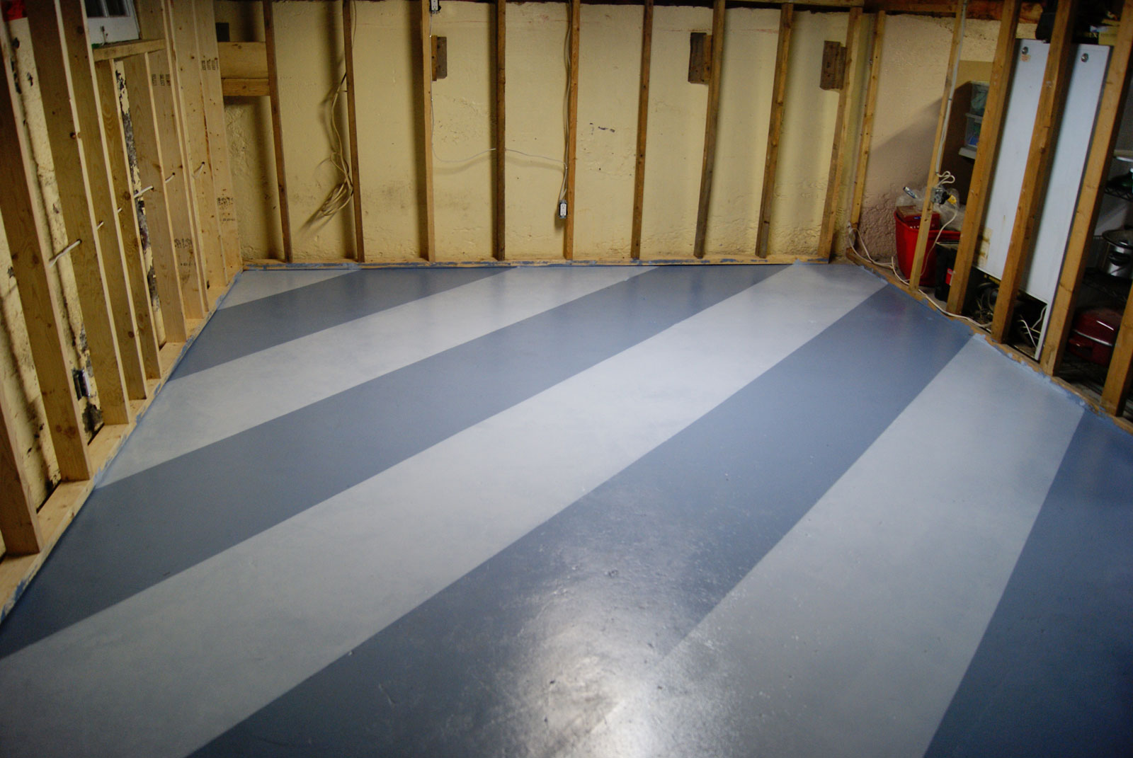 Basement Floor Mix Painting Basement Floor With Color Mix Finished With Best Color Made From Wooden Material For Idea Decoration  Painting Basement Floor For The Least Expensive Solution 