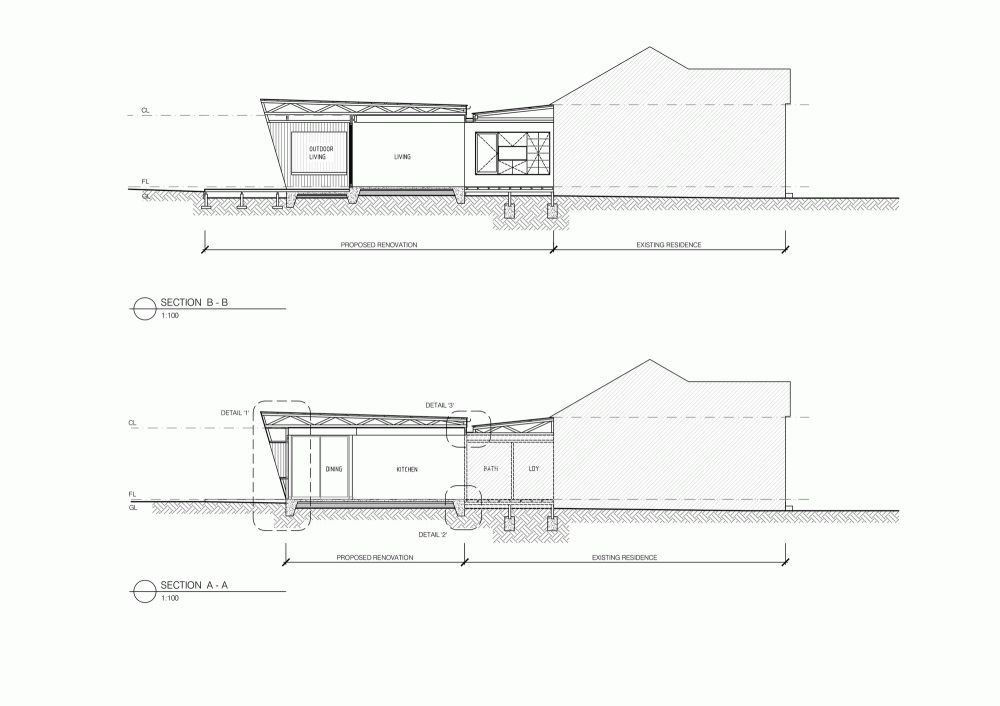 Thornbury House For Perfect Thornbury House Building Plan For Sections To Understand Seen Fron Right And Left Side Of The Living Space Residence  Contemporary Residence Featuring Minimalist Interior 