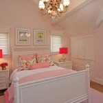 And White Kids Pink And White Bedroom For Kids Furnished With White Bedding And Dressers Displaying Red Lamps Interior Design  Unique Dressers Style For Decorating Modern Interior Design 