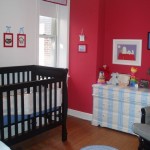 Also White Also Red Also White Painted Wall Also Black Crub Plus Striped Baby Dresser Decoration  Cute Baby Dresser Which Brings Fashionable Decoration 