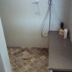 Shower Design Built Relaxing Shower Design Completed With Built In Seating Unit In Grey To Combine With Diagonally Installed Tiles For Flooring Furniture  Elegant Wood Design Applied In Minimalist Style And Design 