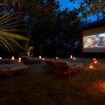 Cinema Lounge Lankanfushi Romantic Cinema Lounge Of Gili Lankanfushi Resort With Dim Outdoor Lantern Architecture  Floating Resort Design For Young Lovers 