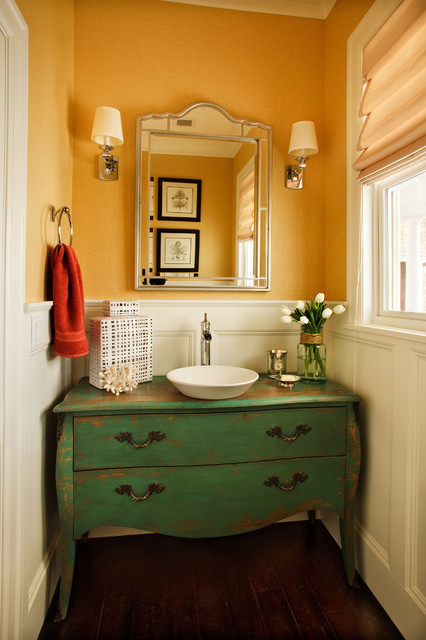 Powder Room For Rustic Powder Room With Dressers For Small Room Used Wooden Material In Green Color Furniture  Elegant Dressers For Small Room Design 