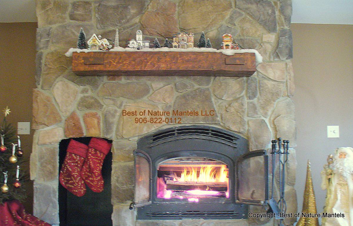 Wood Classic Mantel Rustic Wood Classic Style Fireplace Mantel Designs Ideas Equipped With Wooden Material Usage On Stone Material Idea Design Decoration  Fireplace Mantel Designs With Rustic Contemporary Style 