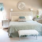 White Bench Glam Sensational White Bench Completing The Glam Bedroom Design With Wide Bed And The White Padded Headboard Bedroom  Turquoise Bedroom Ideas In Some Divergent Rooms 