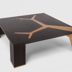 Yet Unusual Design Simple Yet Unusual Coffee Table Design In Black And Brown Combination To Enhance Living Room Interior Decoration Furniture  Contemporary Table Inspired By Exotic Cambodian Temple 
