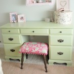 Dresser Furniture Color Small Dresser Furniture In Green Color And Vintage Pink Bench Furniture Decorations Furniture  Simple Contemporary Dresser Using Different Colors 