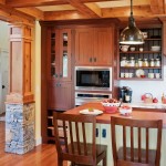 Traditional Kitchen With Small Traditional Kitchen Interior Decorated With Crown Point Cabinetry Using Traditional Wooden Kitchen Bar Stools Ideas Kitchen Crown Point Cabinetry As Breathtaking Design For Modern Kitchen Interior