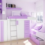 White Purple Amazing Small White Purple Modern Minimalist Amazing Teenage Rooms Design Equipped With White Mattress Design With Wooden Flooring Interior Design  Amazing Teenage Rooms Design You'll Love