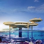 Water Discus Soft Spectacular Water Discus Building In Soft Nuance For Four Building Over Wonderful Underwater Scenery With Corals And Fish Decoration  Stunning Undersea Hotel Project In Unbelievable Design 
