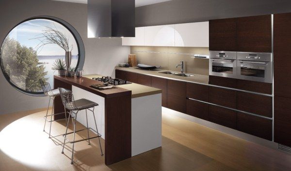 Italian Kitchen Beach Striking Italian Kitchen Design With Beach View In Small Space With Modern Wooden Cabinet And Cupboard In Brown Color Decor Kitchen  Stunning Italian Kitchen Design As One Of Great Choices 
