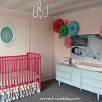Ceiling Idea Wall Stripes Ceiling Idea Also Captivating Wall Decor Feat Little Chandelier And Contemporary Baby Nursery Furniture Kids Room Modern And Minimalist Baby Nursery Furniture Ideas