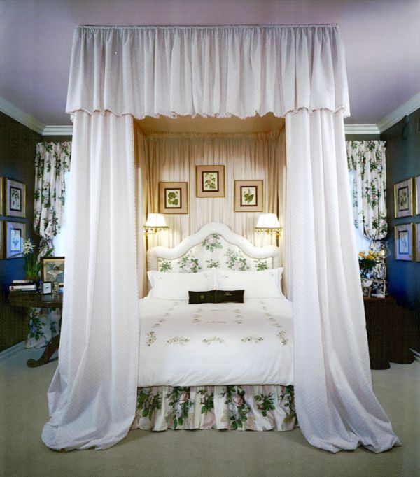 Canopy Bed The Stunning Canopy Bed Placed Inside The Bedroom With Wide Bed And White Quilt Near Dark Bedside Table Bedroom  Bedroom Interior For Romantic Valentine’s Day 
