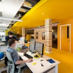 Colors Combination And Stunning Colors Combination Of White And Yellow For Captivating Interior Of Google Office With Plenty Of Freshness Greens Added Office  Updated Office In Uplifting Design 