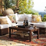 Contemporary Woven Pottery Stunning Contemporary Woven Rattan Sofa Pottery Barn Outdoor Furniture Equipped With Small Wooden Coffee Table Outdoor  Pottery Barn Outdoor Furniture Equipping Breezy Patio 