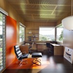Home Office Black Stunning Home Office Interior With Black Leather Chair In Maleny House Bark Design With Solid Wood Office Desk Interior Design  Beautiful Interior Design From A Fascinating Residence 