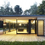 Wooden Deck Project Stunning Wooden Deck Outside The Project Haus Hainbach Moosmann With Wide Glass Walls And Wooden Wall Decoration  Fresh Open Space House With Glass And Wooden Design 