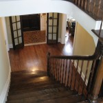 Wooden Style Basement Stunning Wooden Style Staircase Painting Basement Floor Design Equipped With Wooden Material Of Staircase With Wooden Flooring Unit  Painting Basement Floor For The Least Expensive Solution 