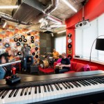 Google Office Studio Stylish Google Office With Music Studio Concept Desing Where The Workers Refresh Their Minds And Gather Office  Updated Office In Uplifting Design 