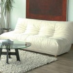 Living Room White Stylish Living Room Design With White Bright Color Togo Sofa Round Glass Coffee Table White Rug Furniture  Togo Sofa Adding Contemporary Touch Instantly For Your Room 