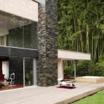 Earthy Colors House Surprising Earthy Colors Of Olaya House Exterior Design Completed With Black And Cream Walling Matched With Lush Greens Residence  Contemporary Residence Engaging With The Nature 