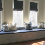 Extra Window Master Surprising Extra Window Sitting For Master Bedroom With Built In Bench In White With Blue Cushion And Patterned Pillows Bedroom  Elegant White Bedroom For Master Bedroom 
