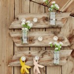 Wooden Mason Decorated Tidy Wooden Mason Jar Planter Decorated With Some Knobs And The Beautiful Flowers For Outdoor Use Decoration  DIY Planters Enhancing Fresh Decoration In Your Room 