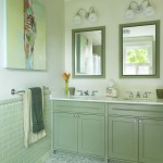 Country Green With Traditional Country Green Bathroom Decorated With Green Tile Wall And Long Green Vanity Under White Sinks Bathroom  Green Bathroom Gaining Fresh Situation For Relaxing Session 