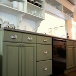Green Kitchen Combined Traditional Green Kitchen Cabinets Ideas Combined With White Color Design Made From Wooden Material For Inspiration Kitchen Green Kitchen Cabinets In Appealing Design For Modern Kitchen Interior