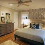 Bedroom Near Also Transitional Bedroom Near Patterned Wallpaper Also Upholstered Headboards Decoration  Inspirational Oak Dresser Ideas For Contemporary Look 