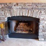 Cobblestone Stone For Unique Cobblestone Stone Fireplace Design For Home Interior Traditional Living Room With Rustic Candlesitcks And Grey Carpet Living Room  Stone Fireplace Design Providing Warmth For Living Room 