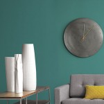 Rounded Wall Of Unpredictable Rounded Wall Clock Made Of Irom To Fit With Modern Grey Sectional Sofa With Accent Yellow Patterned Pillow And Wooden Side Table Decoration  Accessory Ideas In Contemporary Room Concept Decoration 