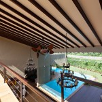 Upper Floor Monsoon Uplifting Upper Floor View Of Monsoon Retreat Under The Cladding Ceiling To See Anything Under It Including Pool Patio And Lounge  Cozy Retreat Interior For Your Peaceful Getaway 