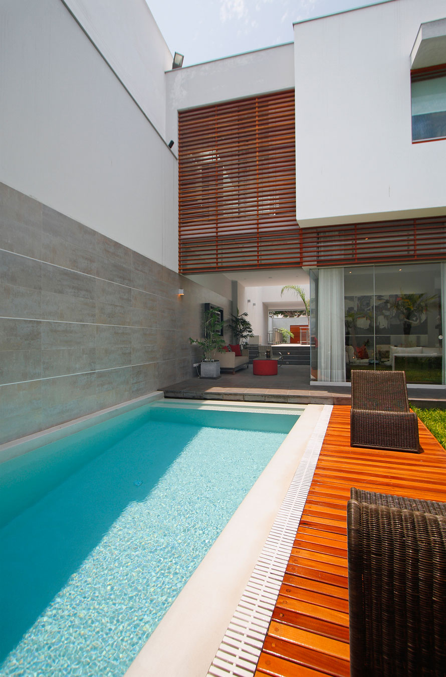Decoration Of With Versatile Decoration Of Street House With Ooutdoor Pool Also Wood Pool Deck With Wooden Wall Shutter And Concrete White Wall For Exterior Design Interior Design  Contemporary Home Design With Minimalist Airy Interior 