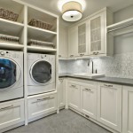 Laundry Room Mounted White Laundry Room Cabinets Involving Mounted Sink And Double Washing And Drying Machines Decoration  Adorable Laundry Room Cabinets For Our References 