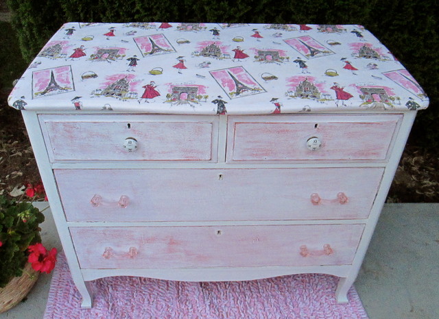 Painted Marble On White Painted Marble Counterttop Stand On Pink Carpet Areas Bedroom  Vintage Dresser For Sophisticated Decoration 
