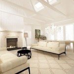 Rug Design In White Rug Design Ideas Applied In Living Room Design With White Sofa Set Design Ideas And Small Table Architecture  Sleek Look In Modern Architectural Concept 