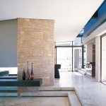 Concrete Hallway Melkbos Wonderful Concrete Hallway In SAOTA Melkbos Project With Stone Wall Architecture  Home Design With Rough Landscape Facing Wonderful Seas Views 