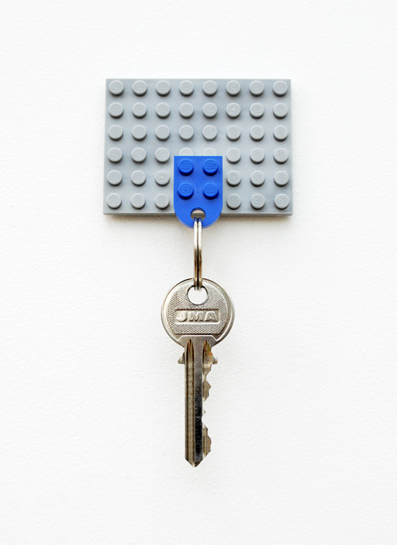 Grey And Key Wonderful Grey And Blue Lego Key Holder On The White Wall For The Fun House Interior  Key Holder Designs For Your Complete Excitement 