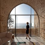 Mediterranean Sea Transitional Wonderful Mediterranean Sea View From Transitional Style Apartment With Traditional Stone Walling And Modern Furnishing Architecture  Beach House Plans With Wonderful Architecture Ideas 