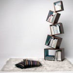 Reading Space With Wonderful Reading Space Bookshelf Designs With Square Shaped White Rug Striped Pillow Unorgaized And Unbalance Design Ideas Decoration  Bookshelf Design In Unique Design And Idea 