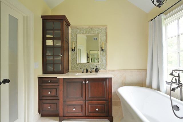 Bathroom With Wall Yellow Bathroom With Cream Tiled Wall And Floor And Maximized With Dark Storage Cabinet Bathroom  Pretty Storage Cabinet For Keeping Bathroom Stuffs 