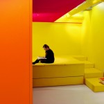 Colored Reading Red Yellow Colored Reading Spot Also Red Colored Ceiling House Designs  Inspiring Colorful Interior For A Modern Dwelling 