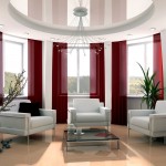 Interior Design Modern Adorable Interior Design Styles In Modern Living Room Applying White Room Color Matched With Red Curtains Furnished With White Chairs And Completed With Glass Table Interior Design Composing The Classic Or Modern Interior Design Styles