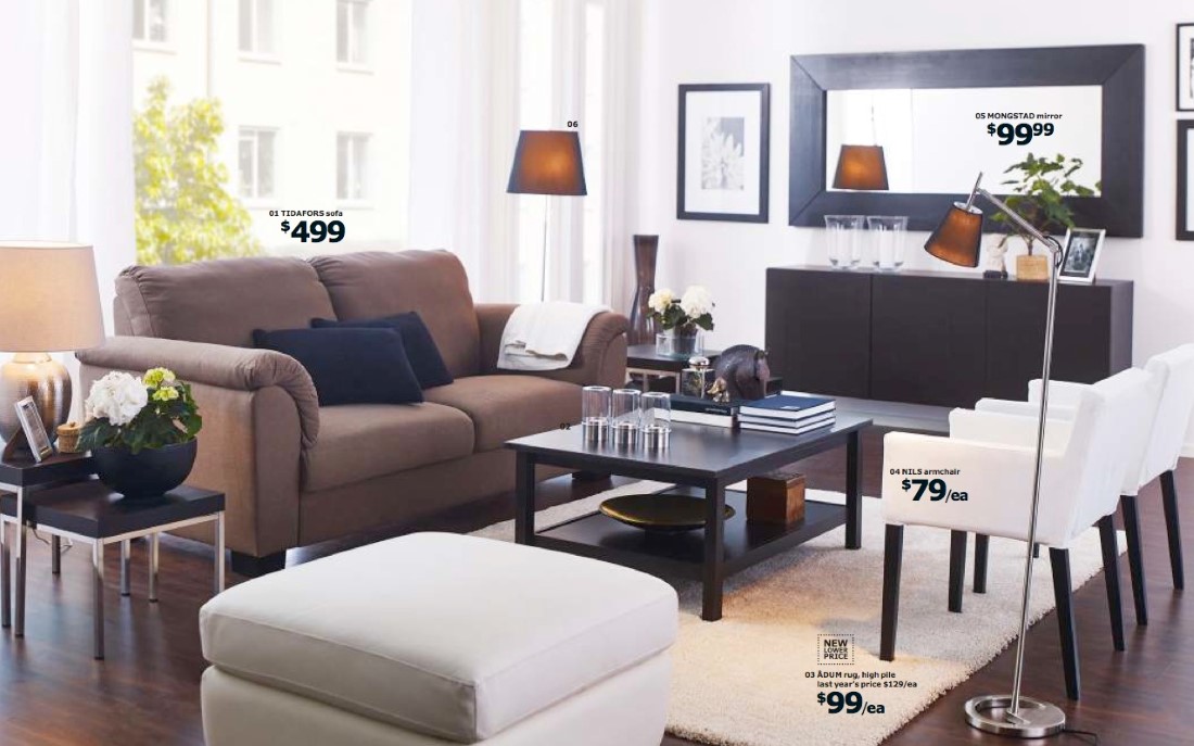 Living Room Brown Adorable Living Room Design Combine Brown Sofa Units And Small Coffee Table Also Mini Floor Lamp Shades Beside Ottoman Furniture Furniture 29 Small Coffee Table For Awesome Living Room Appearance