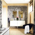 Bathroom Backsplash Floor Amazing Bathroom Backsplash Feat Simple Floor Tile Pattern Also Black Swivel Chair And White Vanity Cabinet House Designs  Floor Tile Patterns For Beautiful Rooms 